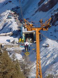 Skiing and snowboarding in Uzbekistan. Beldersay pictures
