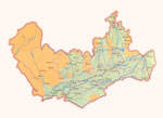 Области Узбекистана. Наманганская область. Карта. Увеличить