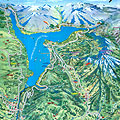 Location map to   Mountain resorts
