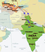 Map of the route