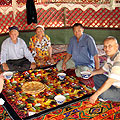 Pictures of Kazakh yurts near Nurata