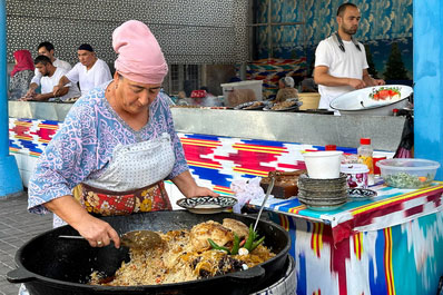 Gastronomic Alley at Chorsu Bazaar Gastronomic Alley at Chorsu Bazaar