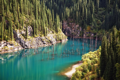 Kaindy Lake, Kazakhstan