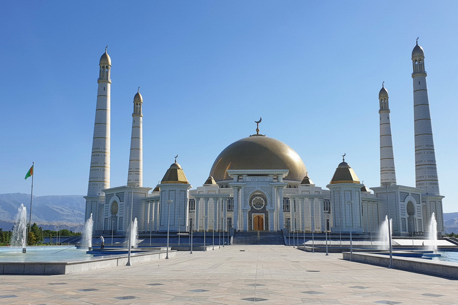 Turkmenbashi Ruhy Mosque near Ashgabat, Uzbekistan