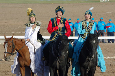 Участники конных игр, Казахастан