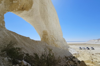 Tuzbair Salt Marsh, Mangystau, Kazakhstan