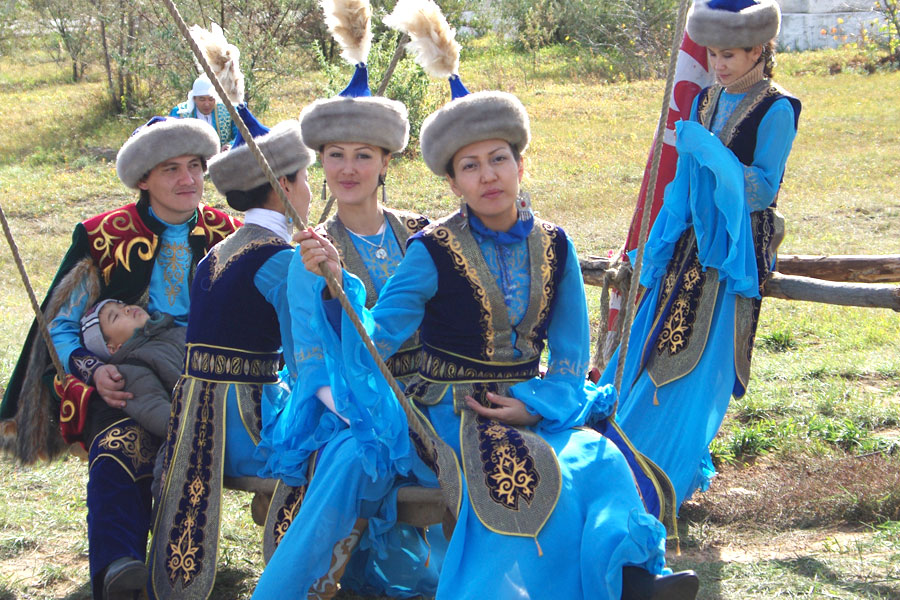 traditional kazakh people