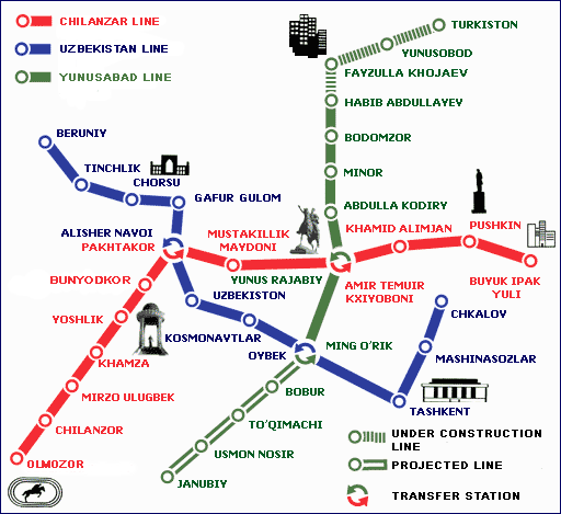 Карта ташкент максим горький