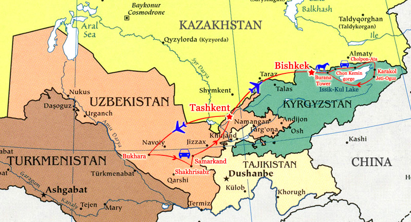 Combined tour to Uzbekistan and Kyrgyzstan :: Silk Road tours in ...