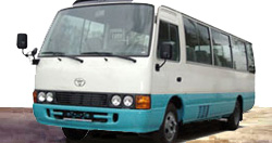 Microbus Toyota Coaster (up to 18 seats)