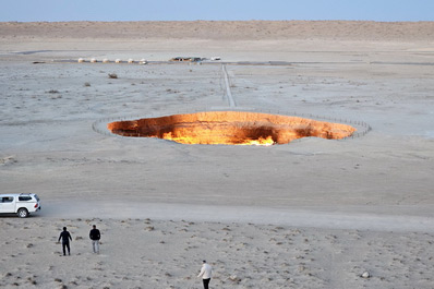 Газовый кратер Дарваза, Туркменистан