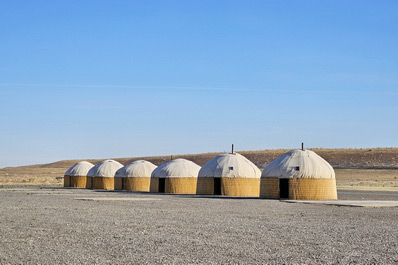 Yurt Camp at Darvaza Gas Crater