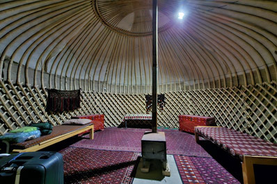 Yurt Camp at Darvaza Gas Crater