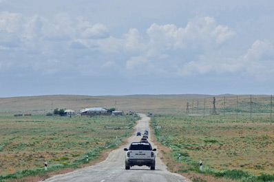 Road to Aydarkul Lake, Uzbekistan