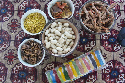 Silkworm Cocoons and Natural Dyes