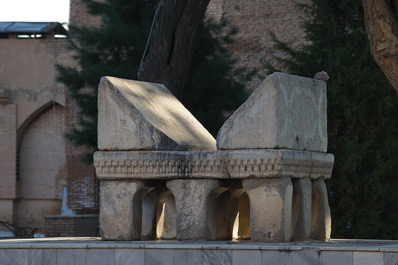 Marble Lectern in the Courtyard of Bibi-Khanum Mosque, Samarkand