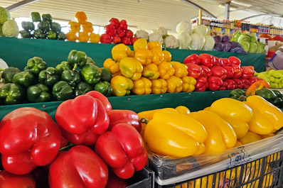 Vegetables at Chorsu Bazaar, Tashkent