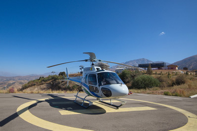 Helicopter on the Landing Pad