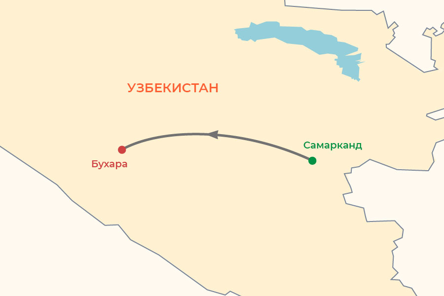 Тур «Жемчужины Востока» map