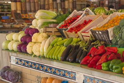 Vegetables at the Siab Bazaar, Samarkand